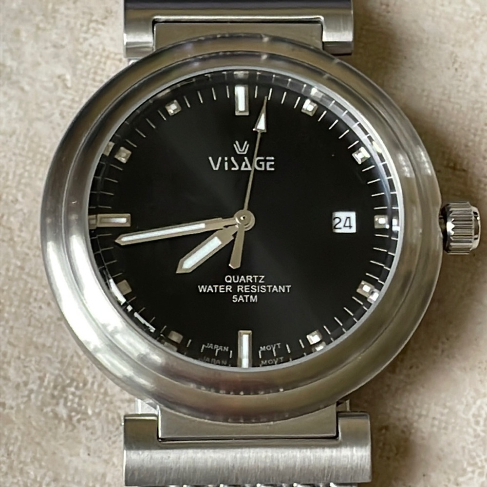 COPY - Visage men battery water resistant 5ATM stainless steel w/date